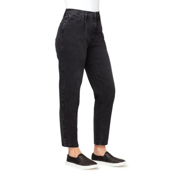 GLORIA Vanderbilt Slimming High Rise Drifter Pleated Mom Jeans Wheaton NEW 16 - Picture 2 of 8